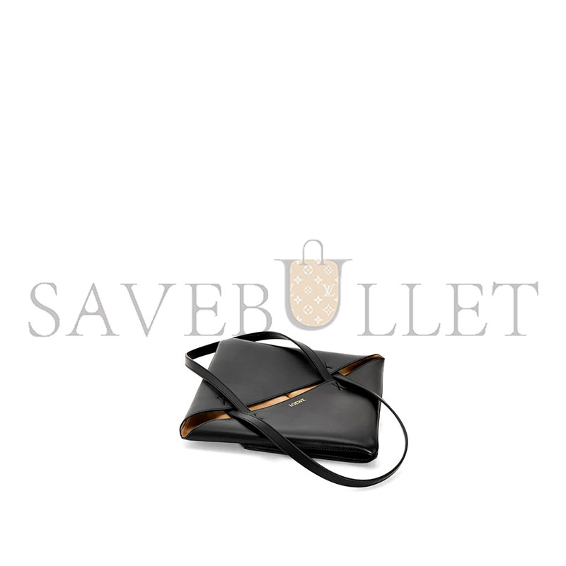 L0ew* medium puzzle fold tote in shiny calfskin a657g50x01-1100 (31.5*25.5*14.5cm)